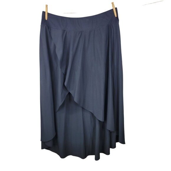 Halara Breezeful High Low 2-in-1 Flowy Maxi Skirt Skorts Plus Size 3X Black - Picture 2 of 7